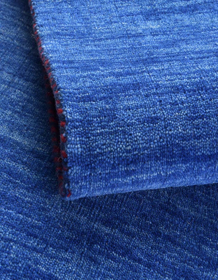 Detail image of  6' 7 x 6' 7  Hand Knotted Solid Gabbeh Wool Round Rug