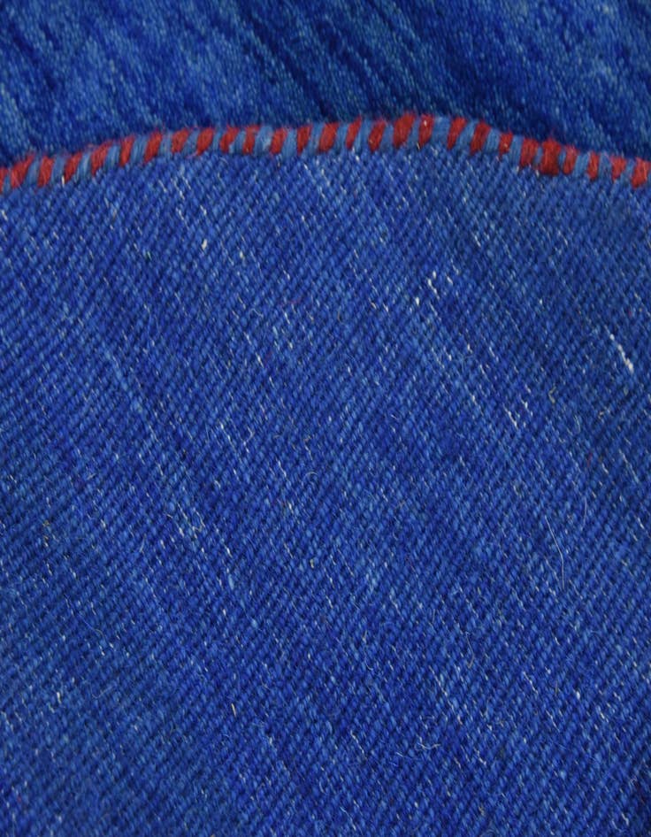 Detail image of  6' 7 x 6' 7  Hand Knotted Solid Gabbeh Wool Round Rug