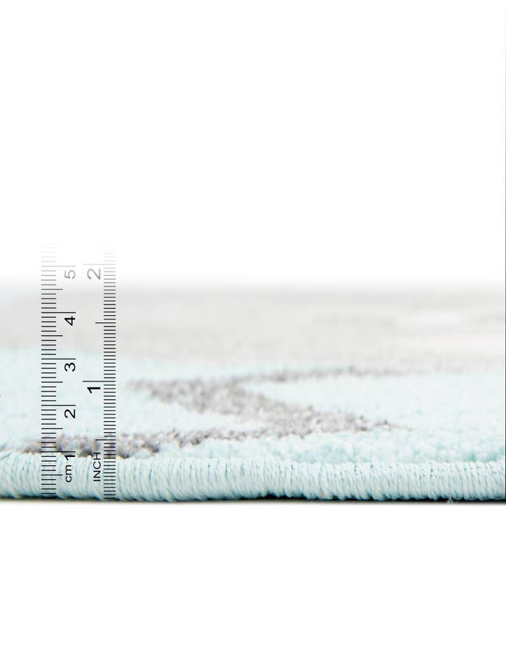 Detail image of  5' 3 x 5' 3 Bear Whimsy Kids Round Rug