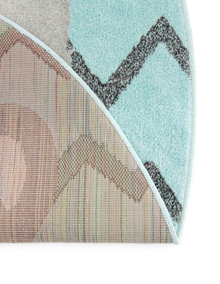 Detail image of  5' 3 x 5' 3 Bear Whimsy Kids Round Rug