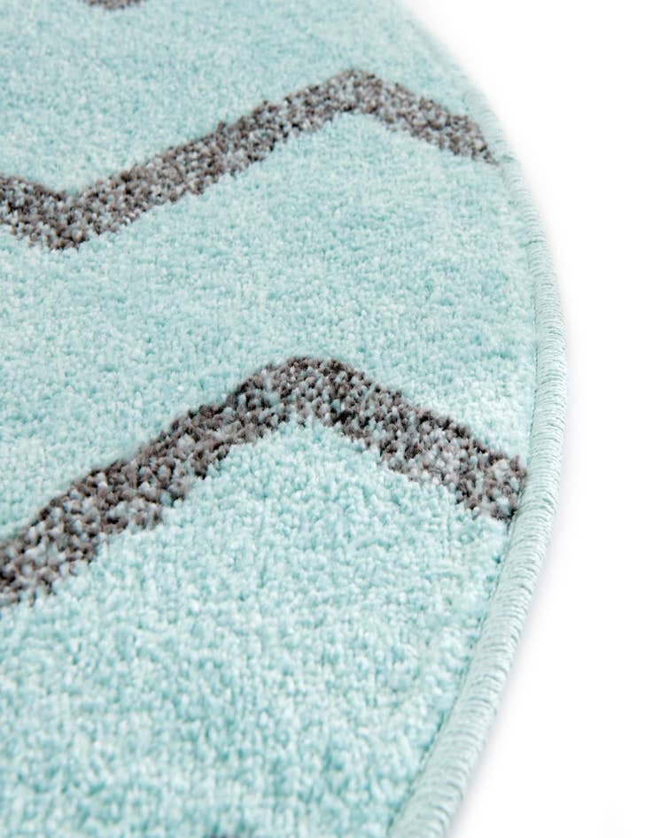 Detail image of  5' 3 x 5' 3 Bear Whimsy Kids Round Rug