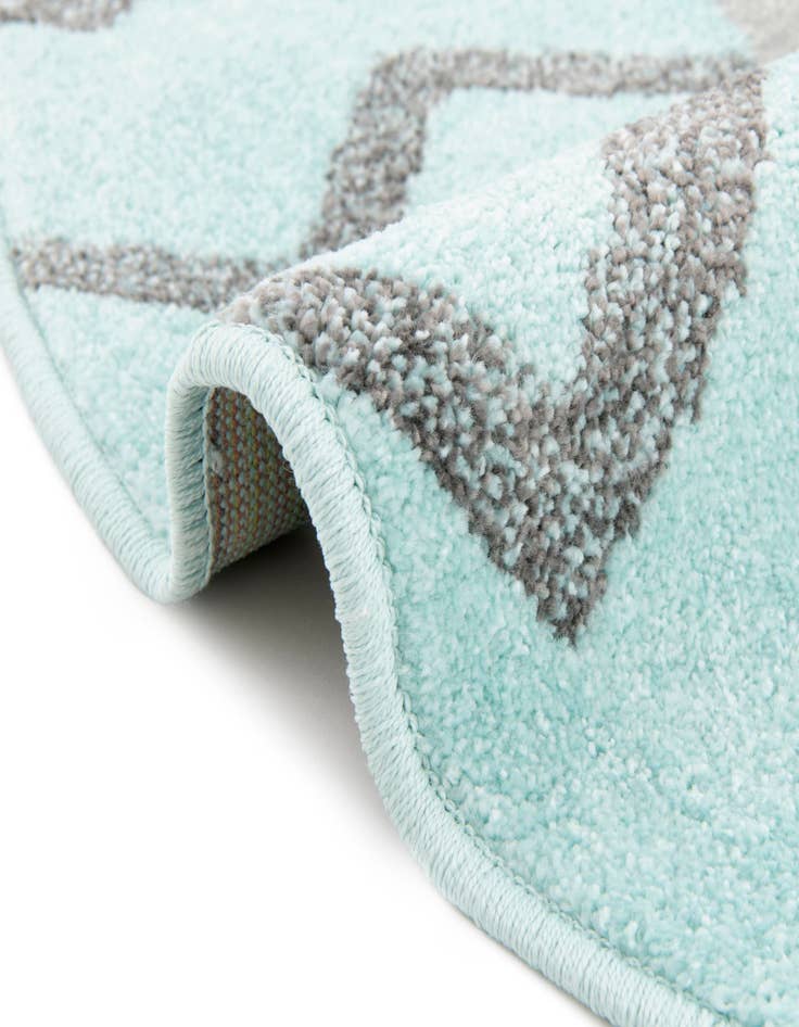 Detail image of  5' 3 x 5' 3 Bear Whimsy Kids Round Rug