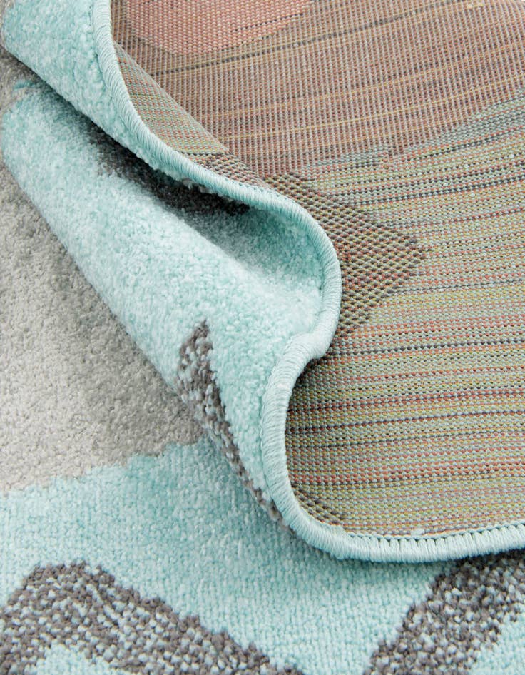 Detail image of  5' 3 x 5' 3 Bear Whimsy Kids Round Rug