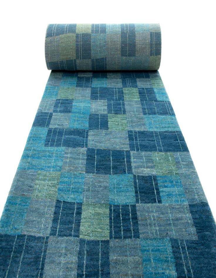 Detail image of  3' x 10' 8 Amaleh Wool Runner Rug