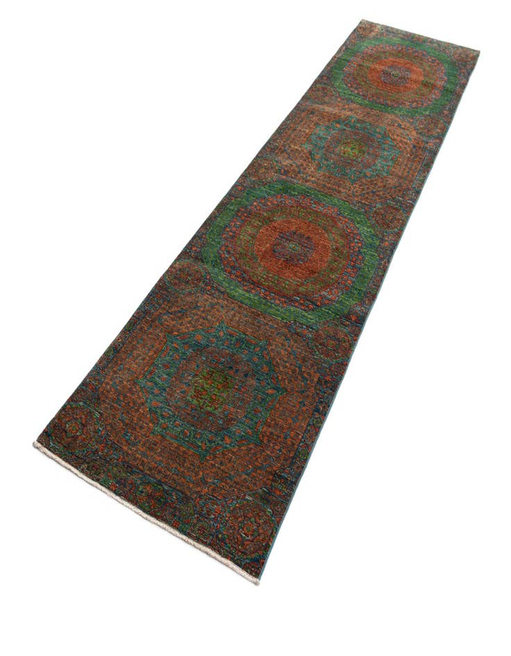 Detail image of  2' 7 x 9' 10 Amina Wool Runner Rug