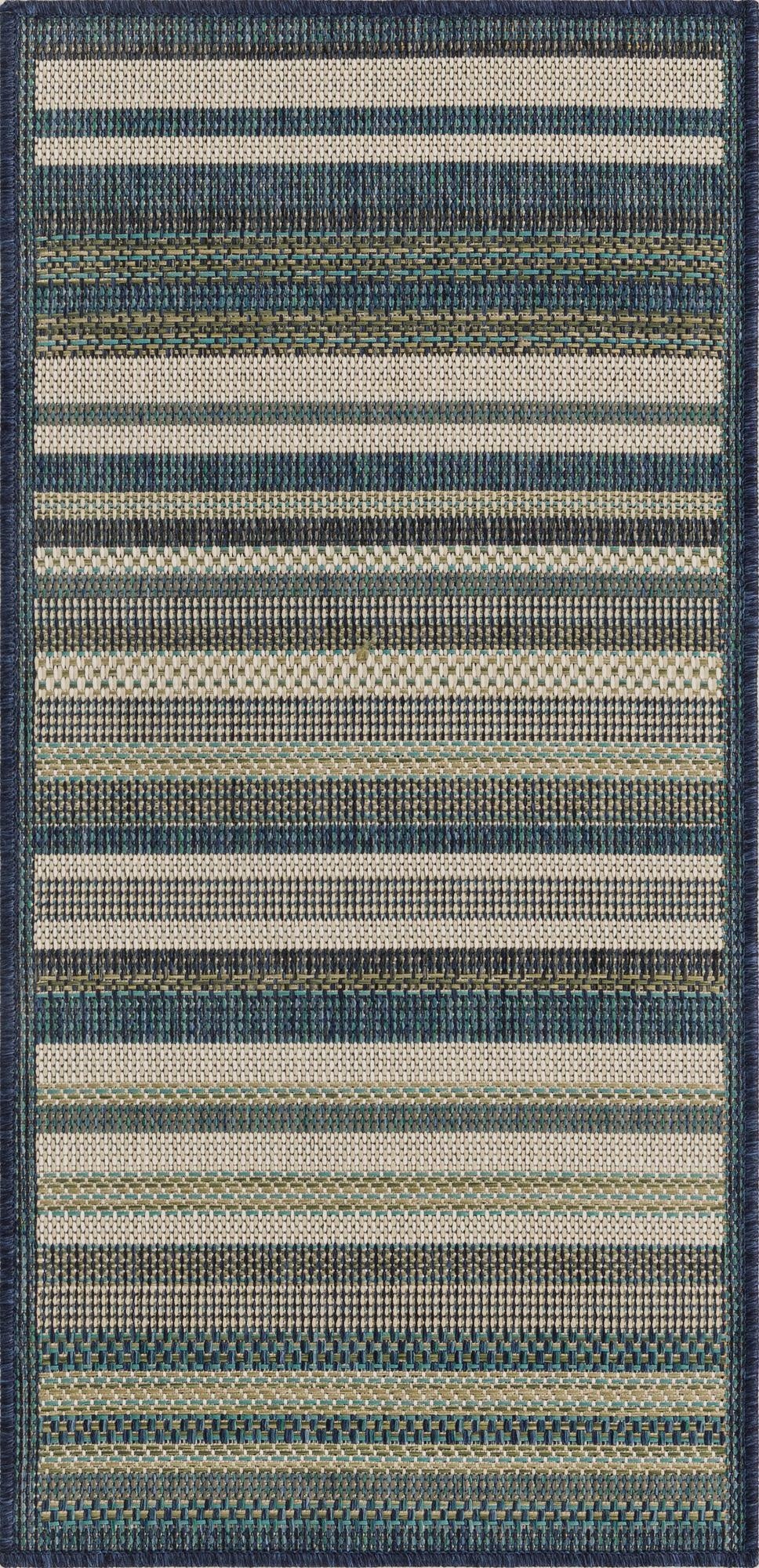  2' x 4'  Washable Baja Indoor / Outdoor Runner Rug