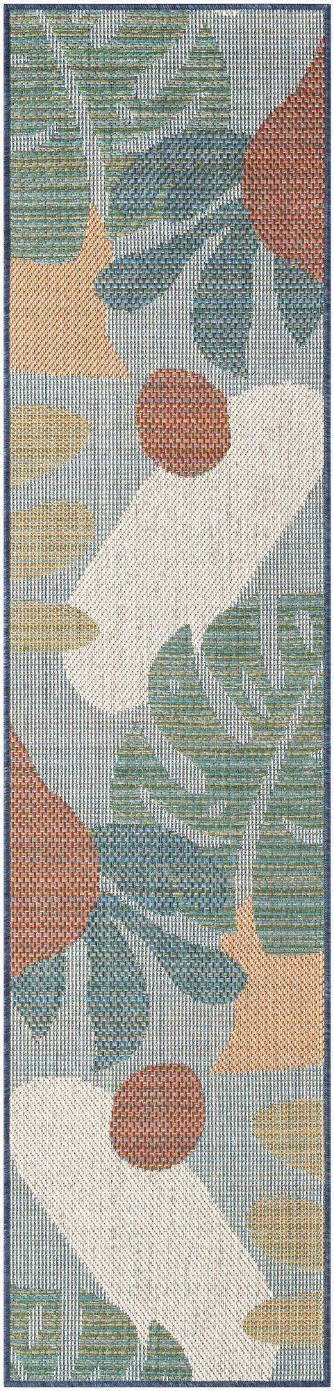  2' x 8'  Washable Baja Indoor / Outdoor Runner Rug