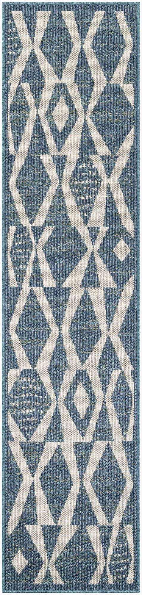  2' x 8'  Washable Baja Indoor / Outdoor Runner Rug
