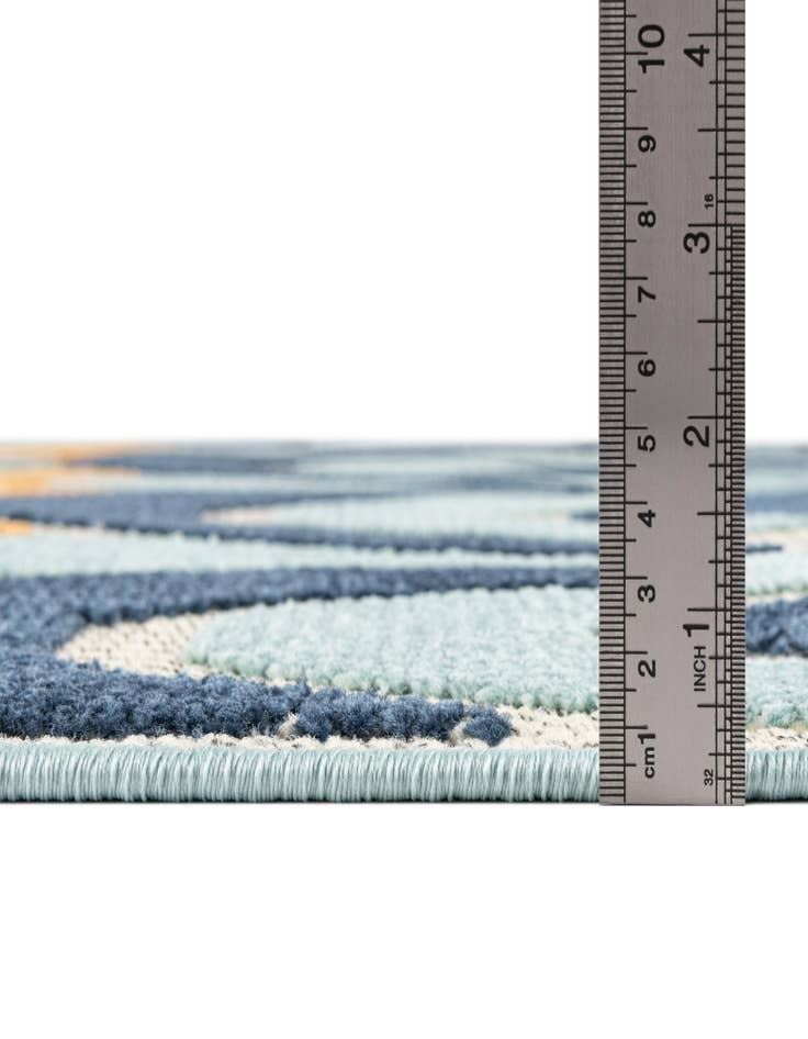 Detail image of  2' x 10'  Washable Belize Indoor / Outdoor Runner Rug