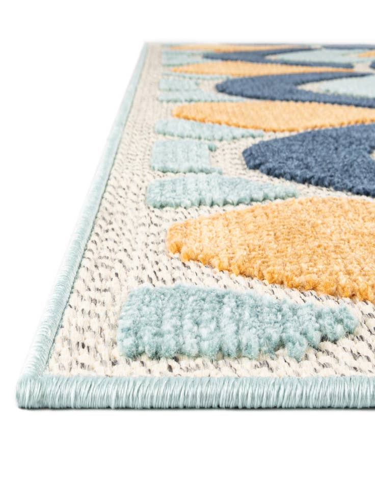Detail image of  2' x 10'  Washable Belize Indoor / Outdoor Runner Rug
