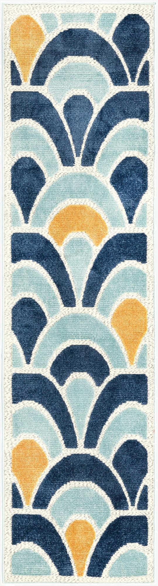  2' x 8'  Washable Belize Indoor / Outdoor Runner Rug