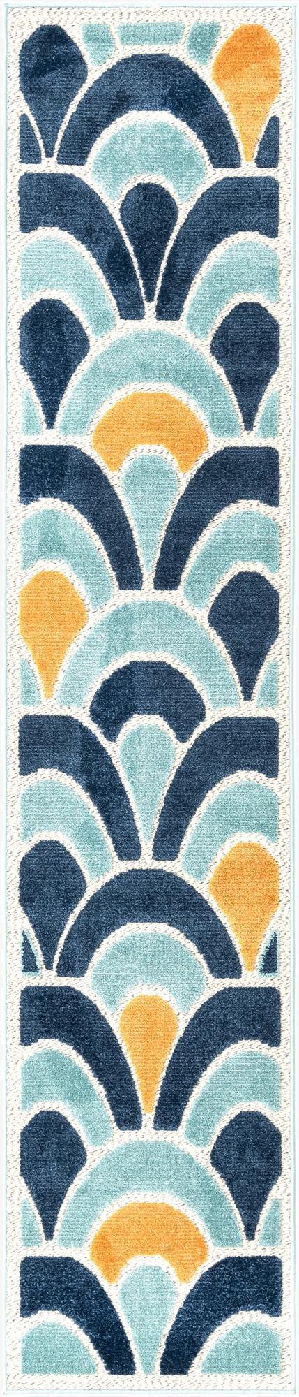  2' x 10'  Washable Belize Indoor / Outdoor Runner Rug