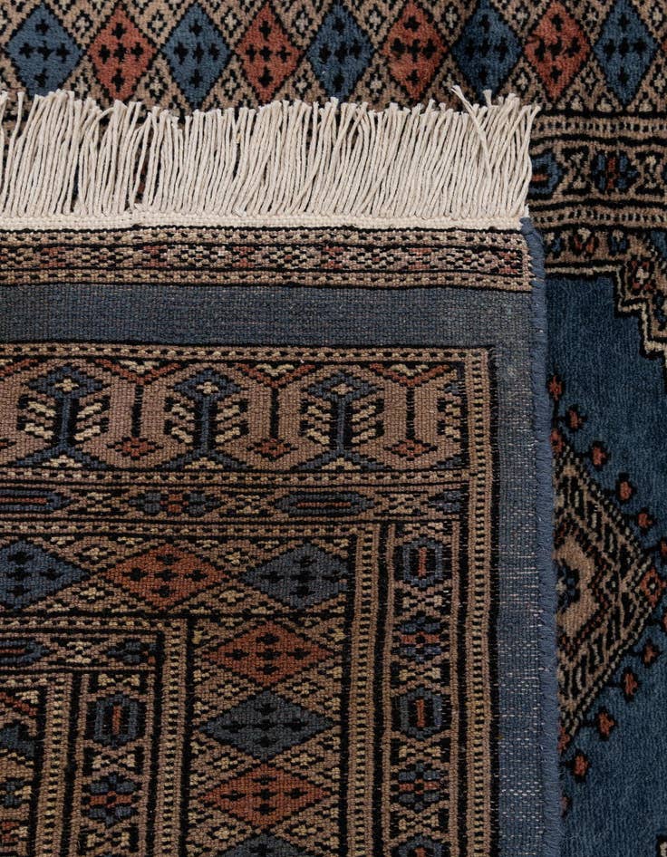 Detail image of  2' 8 x 8' 10  Hand Knotted Bokhara Oriental Wool Runner Rug