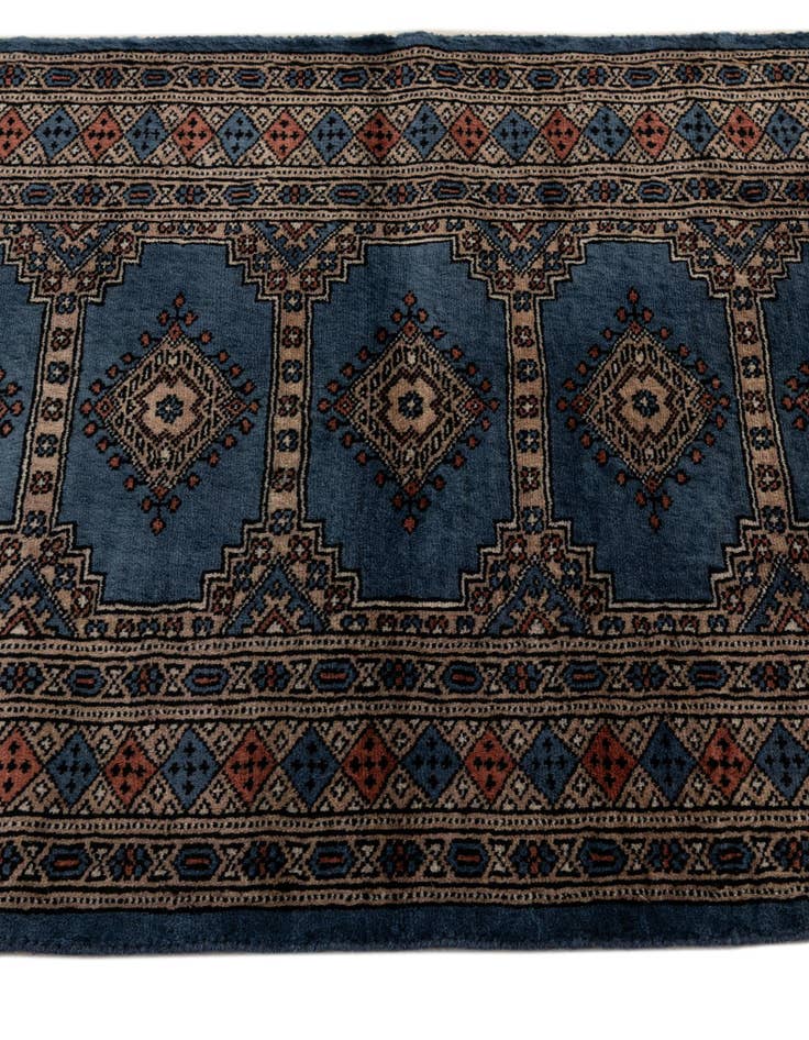 Detail image of  2' 8 x 8' 10  Hand Knotted Bokhara Oriental Wool Runner Rug