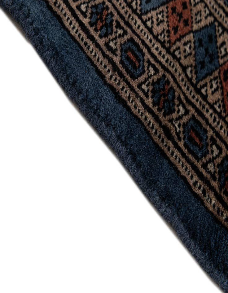 Detail image of  2' 8 x 8' 10  Hand Knotted Bokhara Oriental Wool Runner Rug