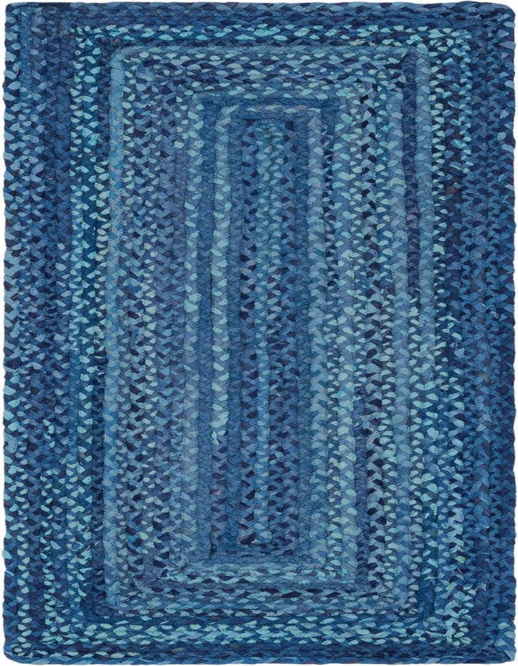 Detail image of 2' 6 x 6' 1 Handmade Braided Chindi Runner Rug