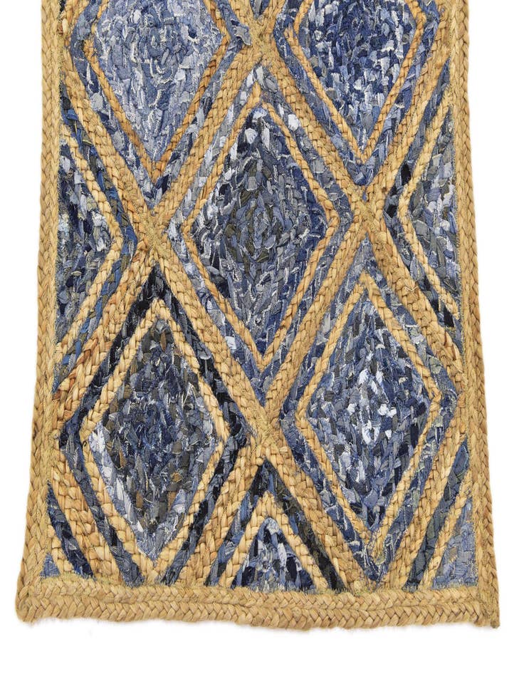 Detail image of  2' 7 x 6' 1  Hand Braided Jute Runner Rug