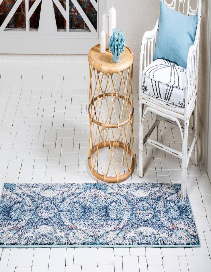 Detail image of  2' x 6' 9  Washable Carnevale Runner Rug