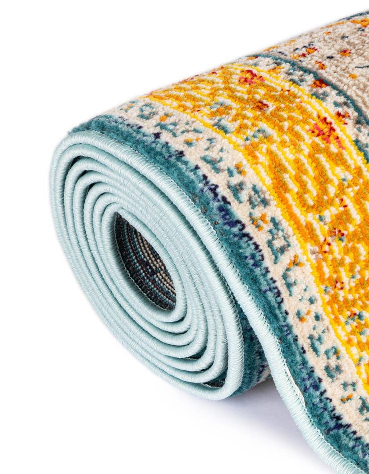 Detail image of  2' x 6' 9  Washable Carnevale Runner Rug