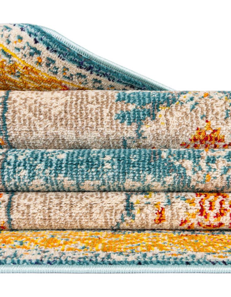 Detail image of  2' x 6' 9  Washable Carnevale Runner Rug