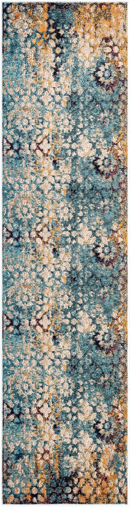  2' 7 x 10'  Washable Carnevale Runner Rug