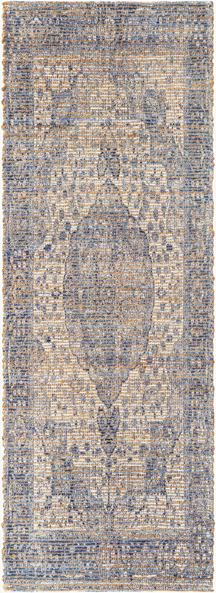  2' 2 x 6' 1  Hand Woven Chenille Jute Runner Rug