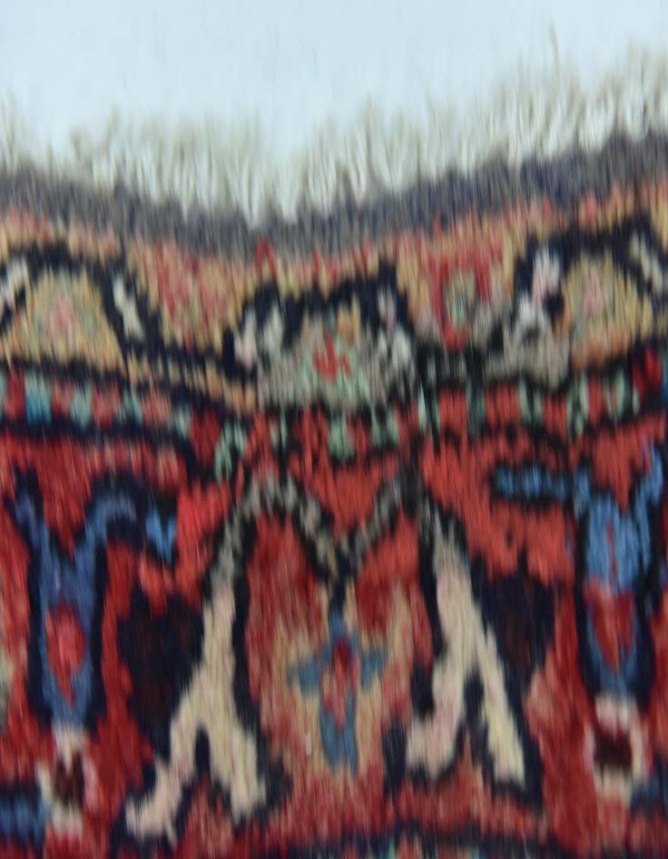 Detail image of  3' 5 x 10'  Hand Knotted Farahan Persian Wool Runner Rug