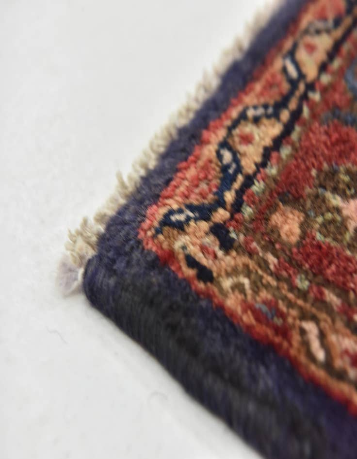 Detail image of  3' 5 x 10'  Hand Knotted Farahan Persian Wool Runner Rug