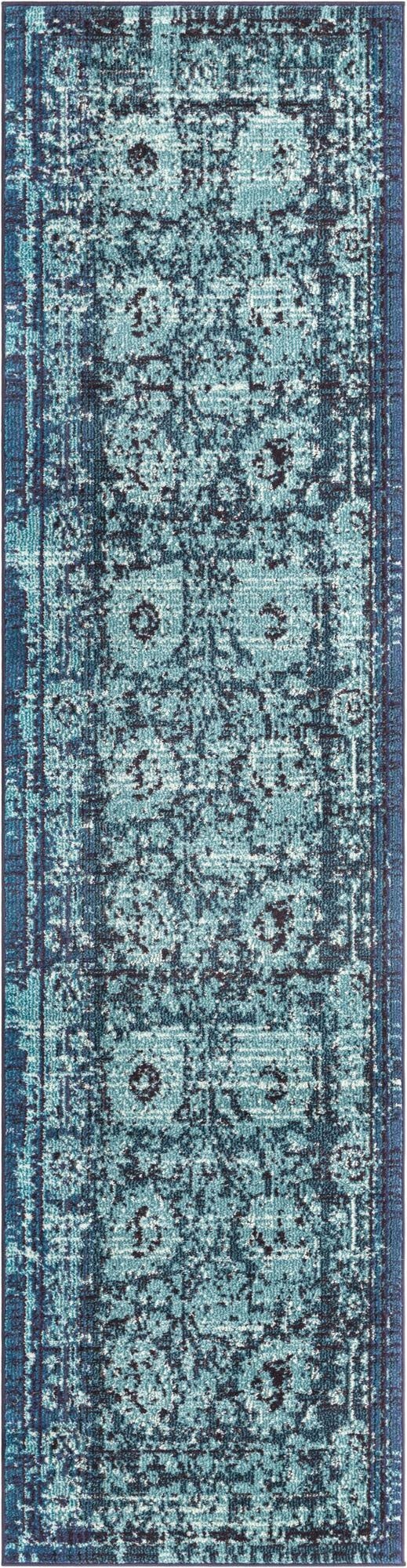  2' 7 x 10'  Washable Fleur Runner Rug