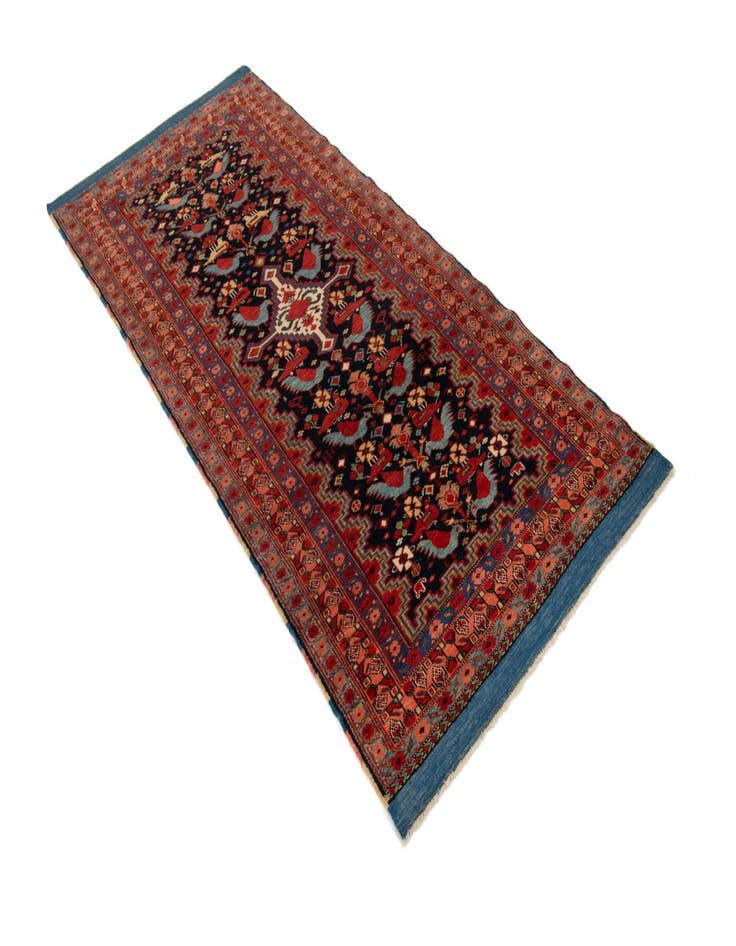 Detail image of 2' 9 x 6' Hand Knotted Ghashghai Persian Runner Rug