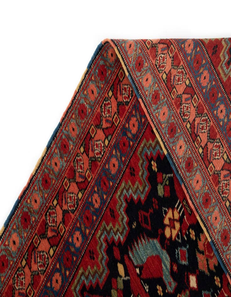 Detail image of 2' 9 x 6' Hand Knotted Ghashghai Persian Runner Rug