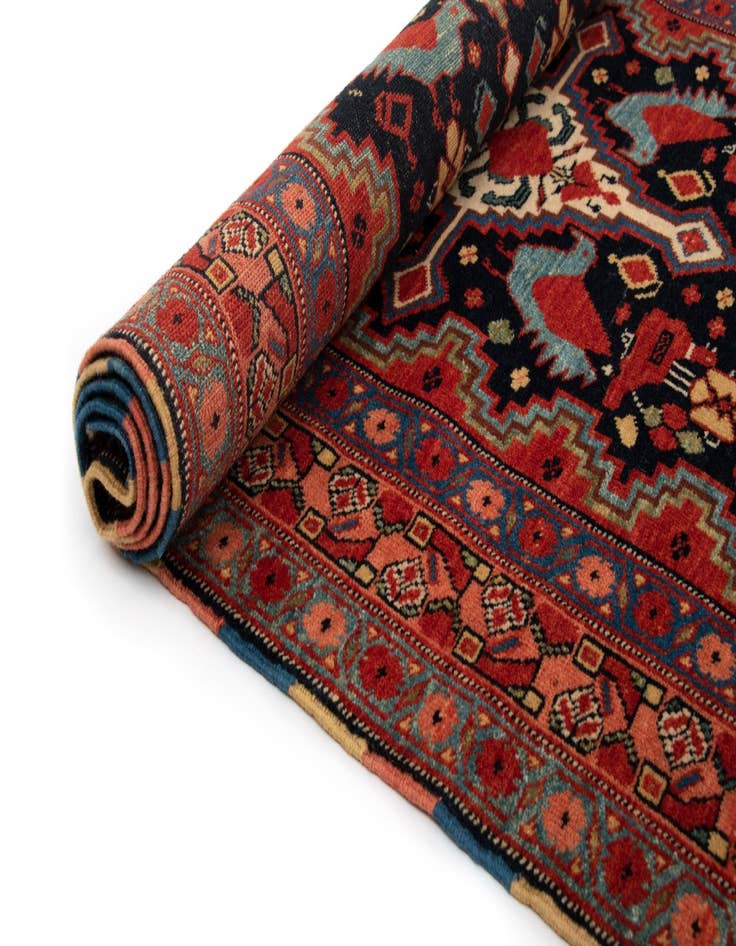 Detail image of 2' 9 x 6' Hand Knotted Ghashghai Persian Runner Rug