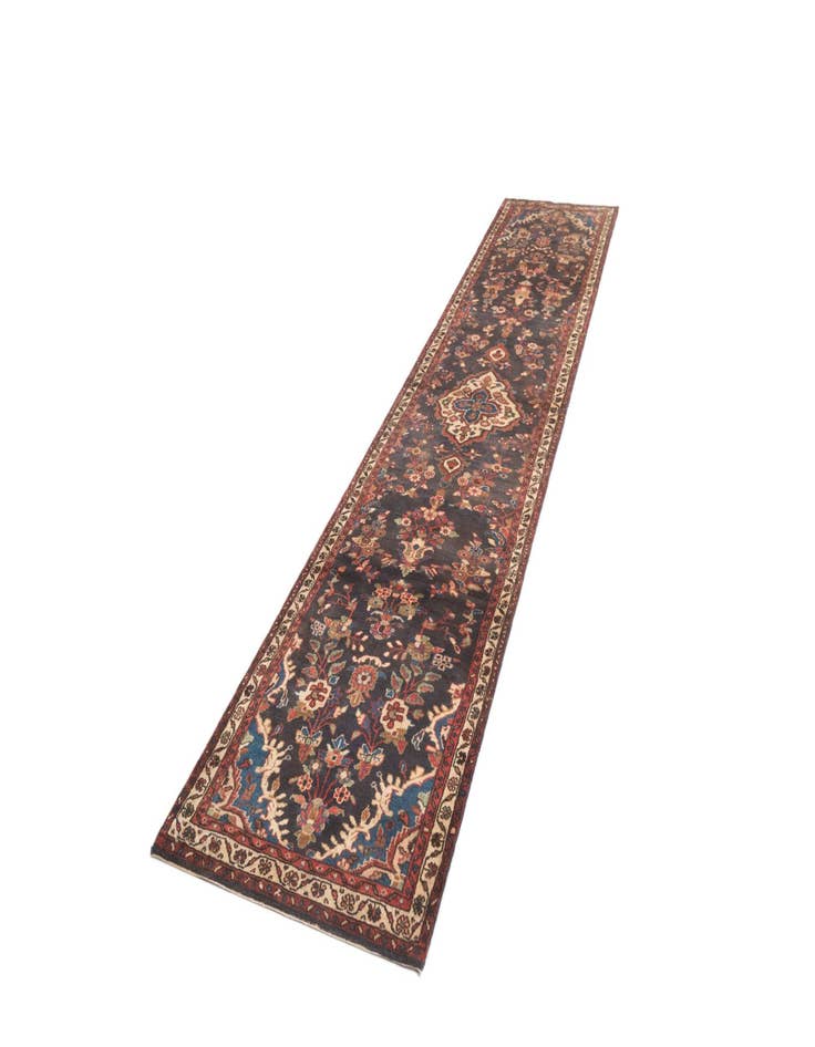 Detail image of  3' x 14' 8 Hamedan Runner Rug