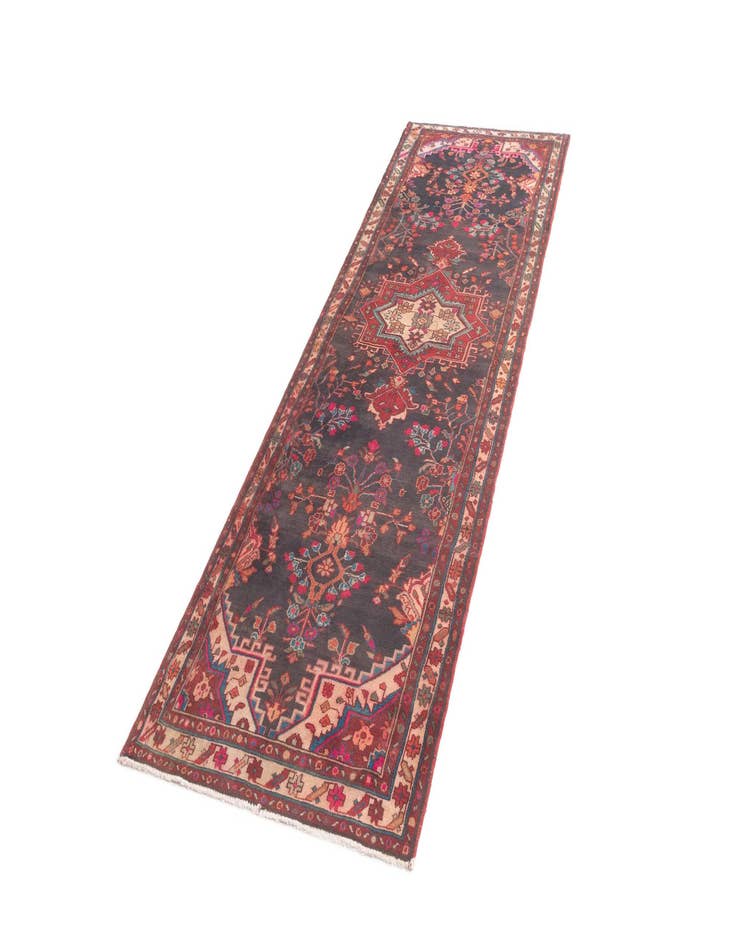 Detail image of  3' 7 x 11' 3 Hamedan Runner Rug