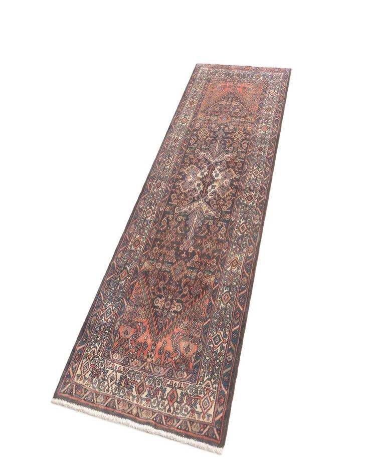 Detail image of  3' 6 x 10' 2 Hamedan Runner Rug