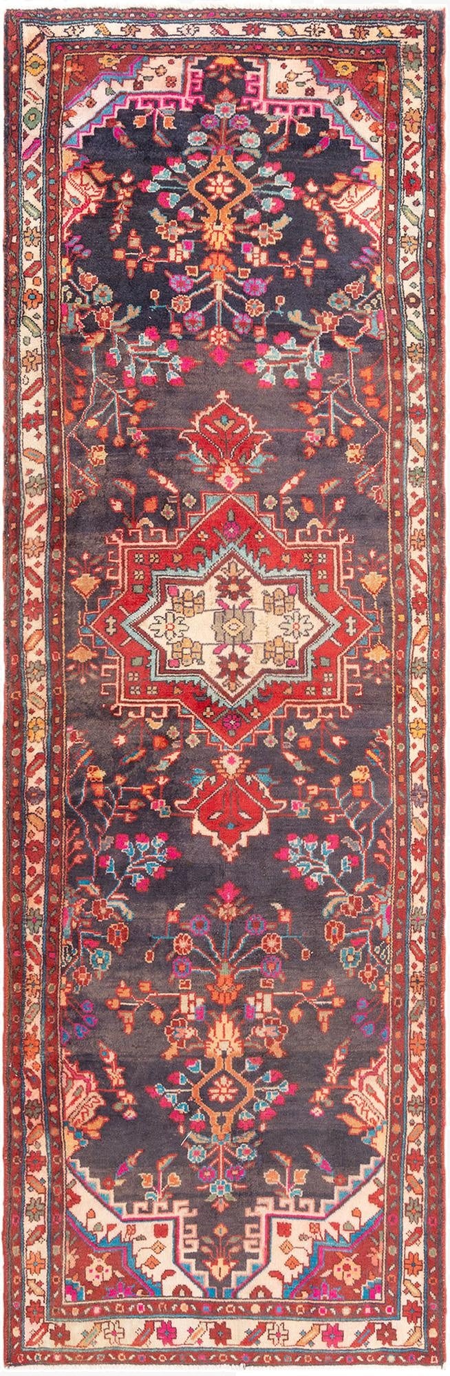  3' 7 x 11' 3 Hamedan Runner Rug