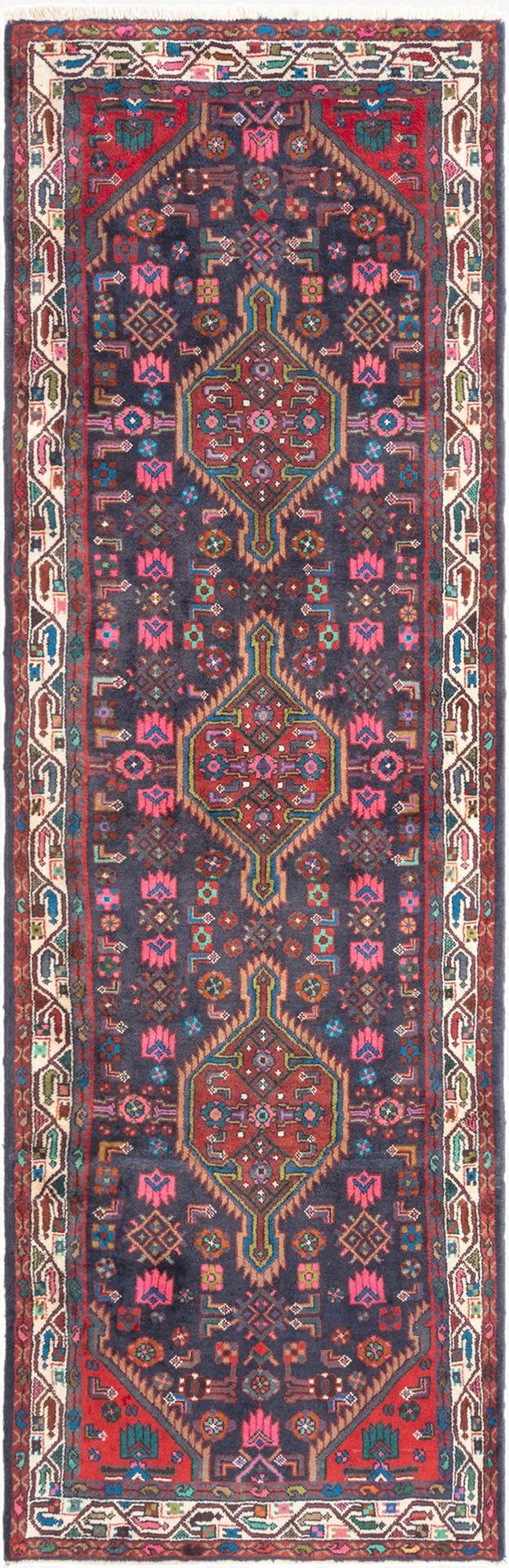  3' 4 x 10' 4 Hamedan Runner Rug