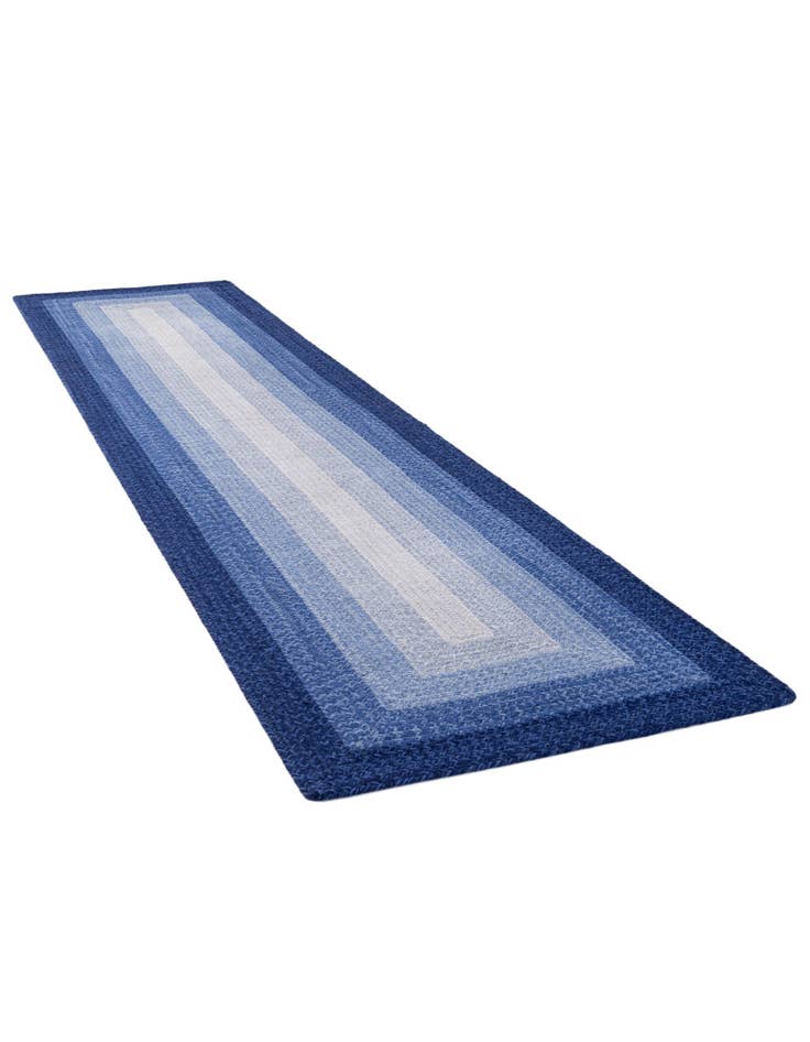 Detail image of  2' 7 x 12'  Hand Hand Braided Wool Runner Rug