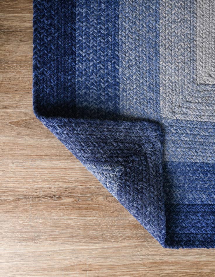 Detail image of  2' x 6' 1  Hand Hand Braided Wool Runner Rug