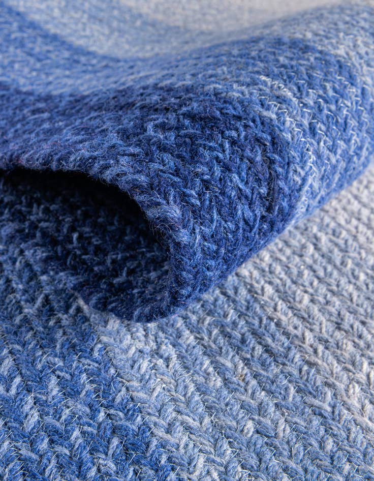 Detail image of  2' x 6' 1  Hand Hand Braided Wool Runner Rug