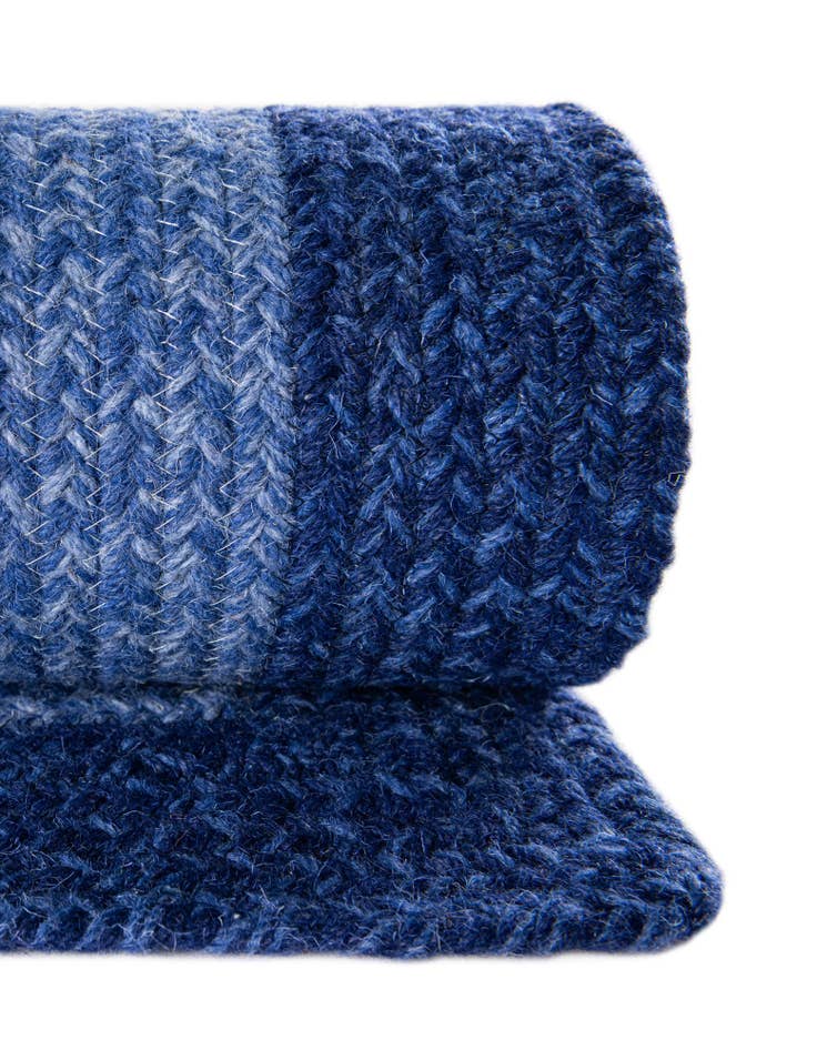 Detail image of  2' x 6' 1  Hand Hand Braided Wool Runner Rug