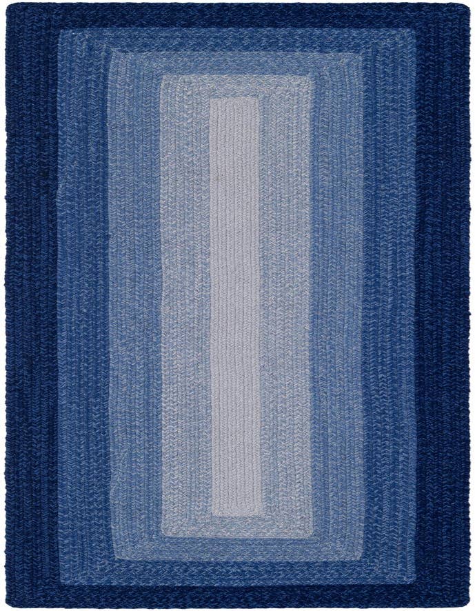 Detail image of  2' 7 x 8' Hand Braided Wool Runner Rug