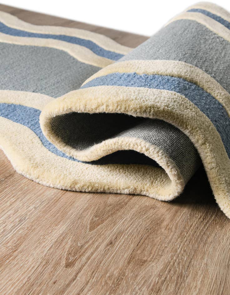 Detail image of  2' 7 x 10' Happy Rugs Wiggles Wool Runner