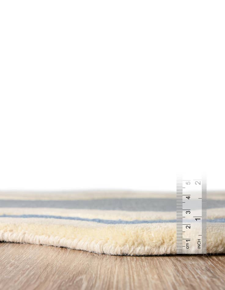 Detail image of  2' 7 x 10' Happy Rugs Wiggles Wool Runner