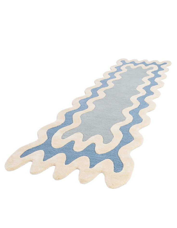 Detail image of  2' 7 x 10' Happy Rugs Wiggles Wool Runner