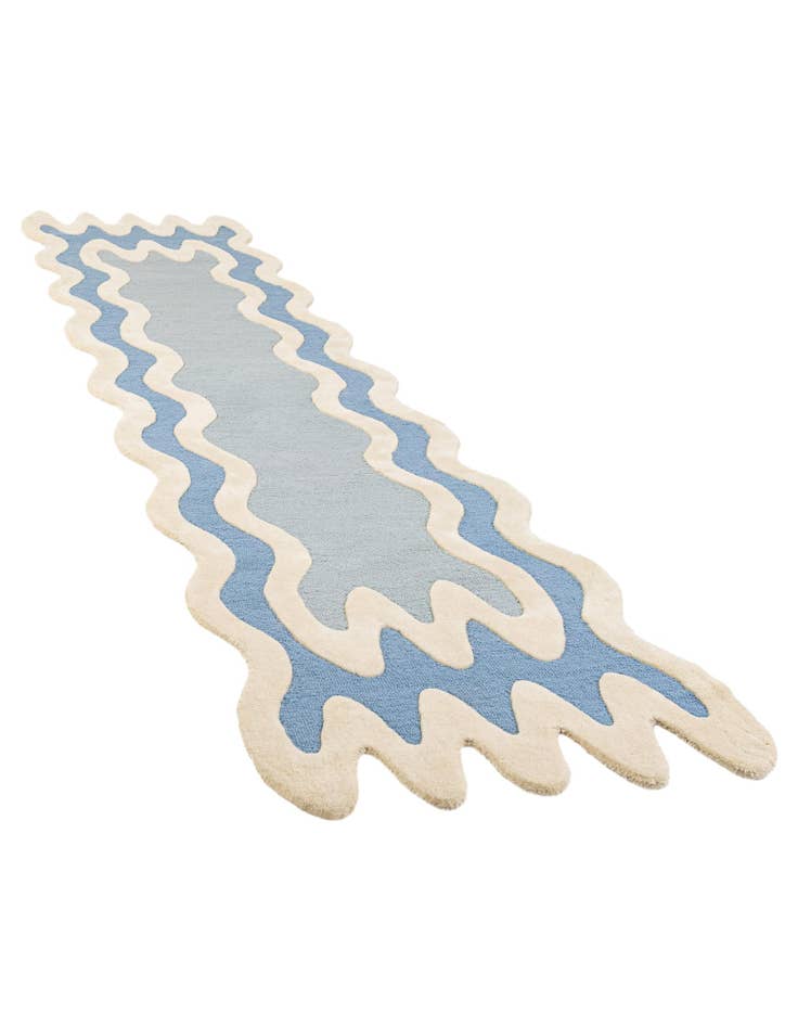 Detail image of  2' 7 x 13' 1 Happy Rugs Wiggles Wool Runner