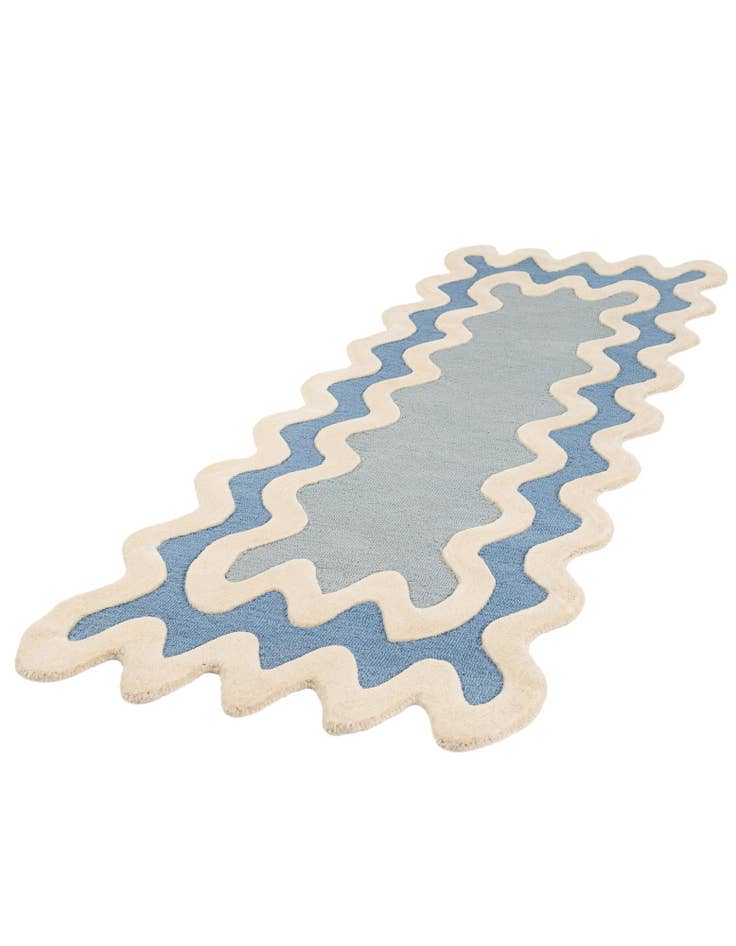 Detail image of  2' 7 x 8' Happy Rugs Wiggles Wool Runner