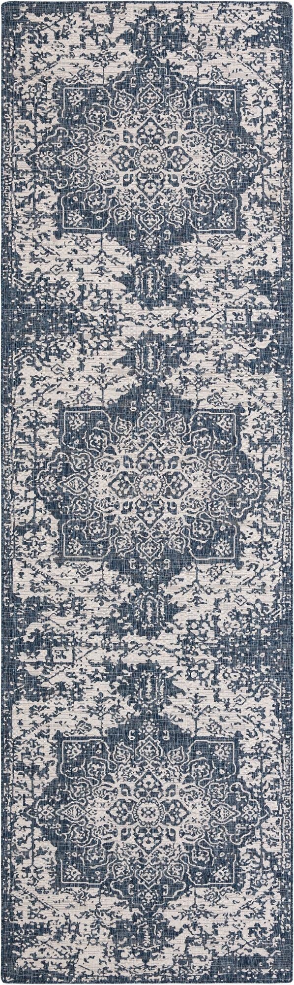  5' x 17'  Washable Jill Zarin Indoor / Outdoor Runner Rug