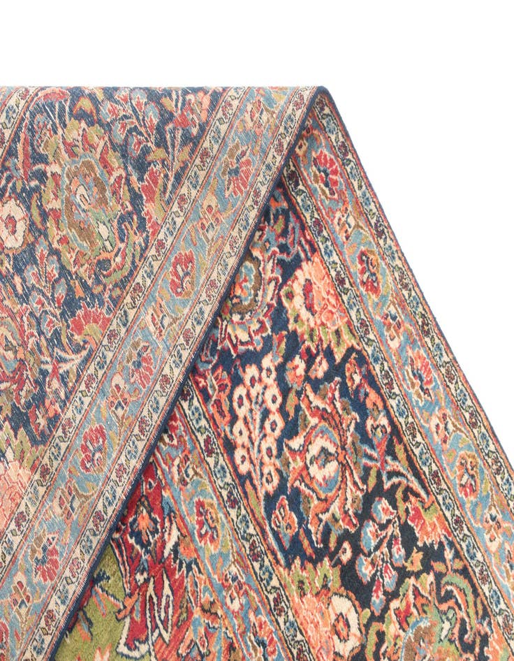 Detail image of  8' 2 x 16' 3 Kashan Runner Rug