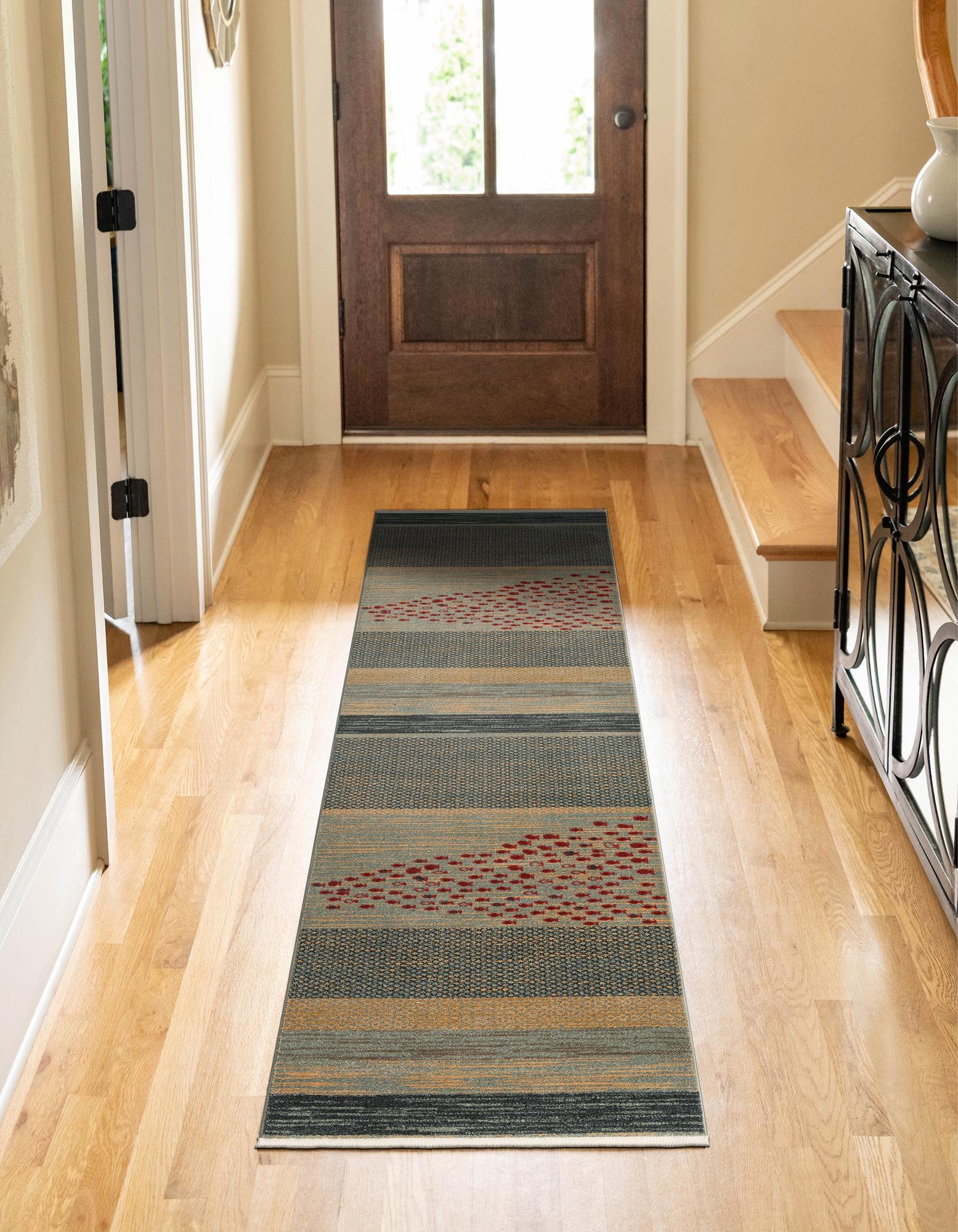 Blue 2' 7 x 10' Kashkuli Gabbeh Runner Rug | Rugs.com